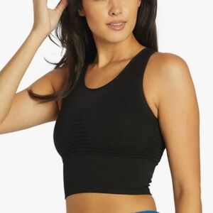 Seamless Black Crop Top